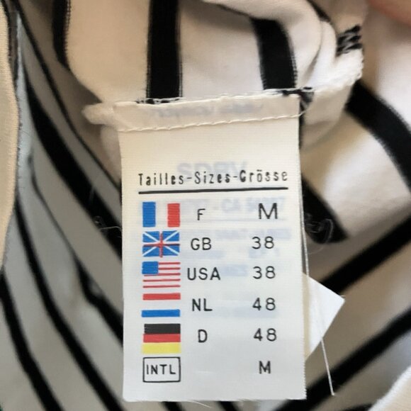 Saint James for J. Crew Turtleneck Womens M/38 Stripe Black Long Sleeve Nautical - Picture 5 of 11